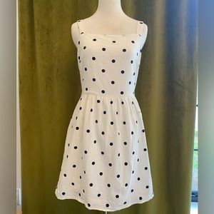 White & Black Polka Dot Dress
